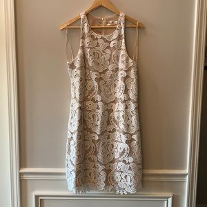 Eliza J White Lace Sheath Dress sz 12 NWOT